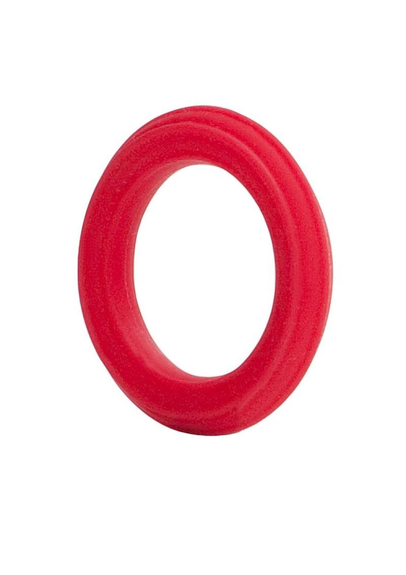 Caesar Silicone Cock Ring - Red
