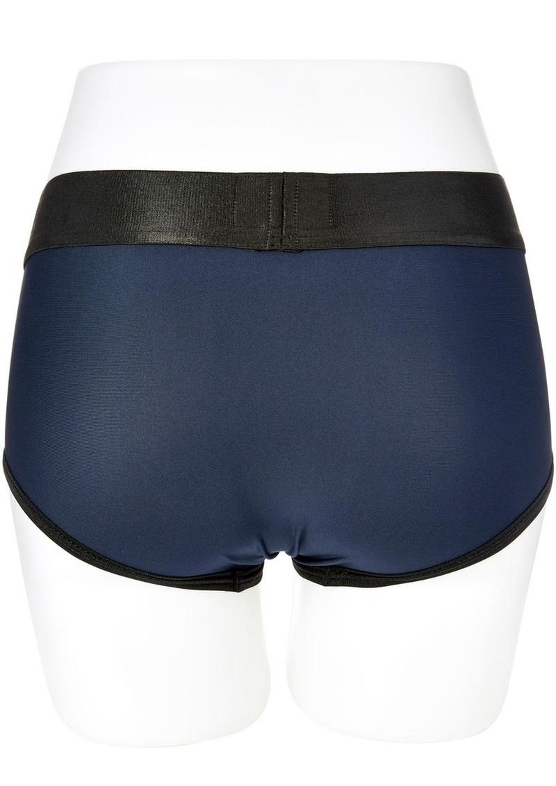 Em.Ex.. Active Harness Wear Fit Harness Boy Shorts - Blue - 3XLarge/Large