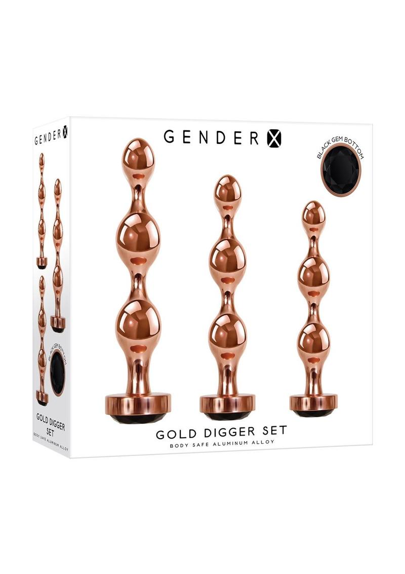 Gender X Gold Digger Set Anal Plugs