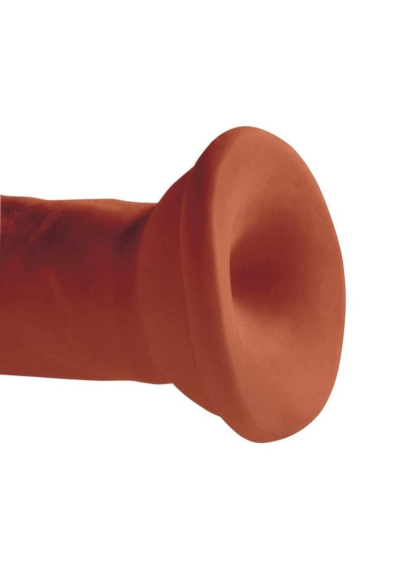 King Cock Plus Triple Density Dildo - Chocolate - 6in