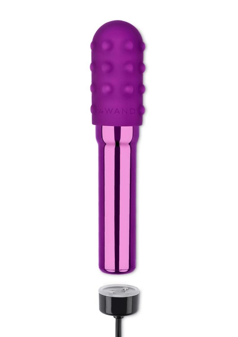 Le Wand Grand Bullet Rechargeable Silione Vibrator - Cherry/Purple
