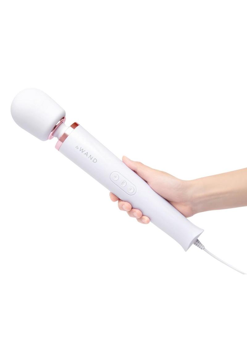 Le Wand Plug-In Massager - Sky - White