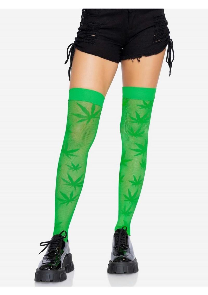 Leg Avenue 420 Net Thigh High