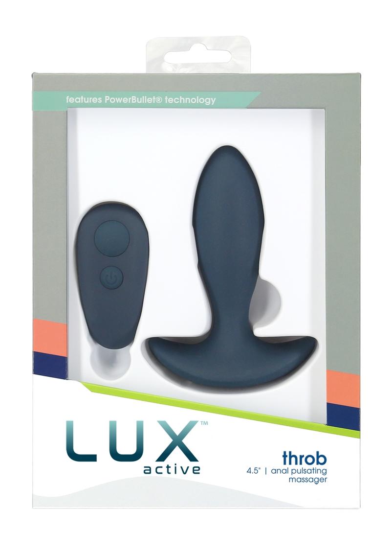 Lux Active Throb Silicone Rechargeable Anal Pulsating Massager with Re   The Toy Box