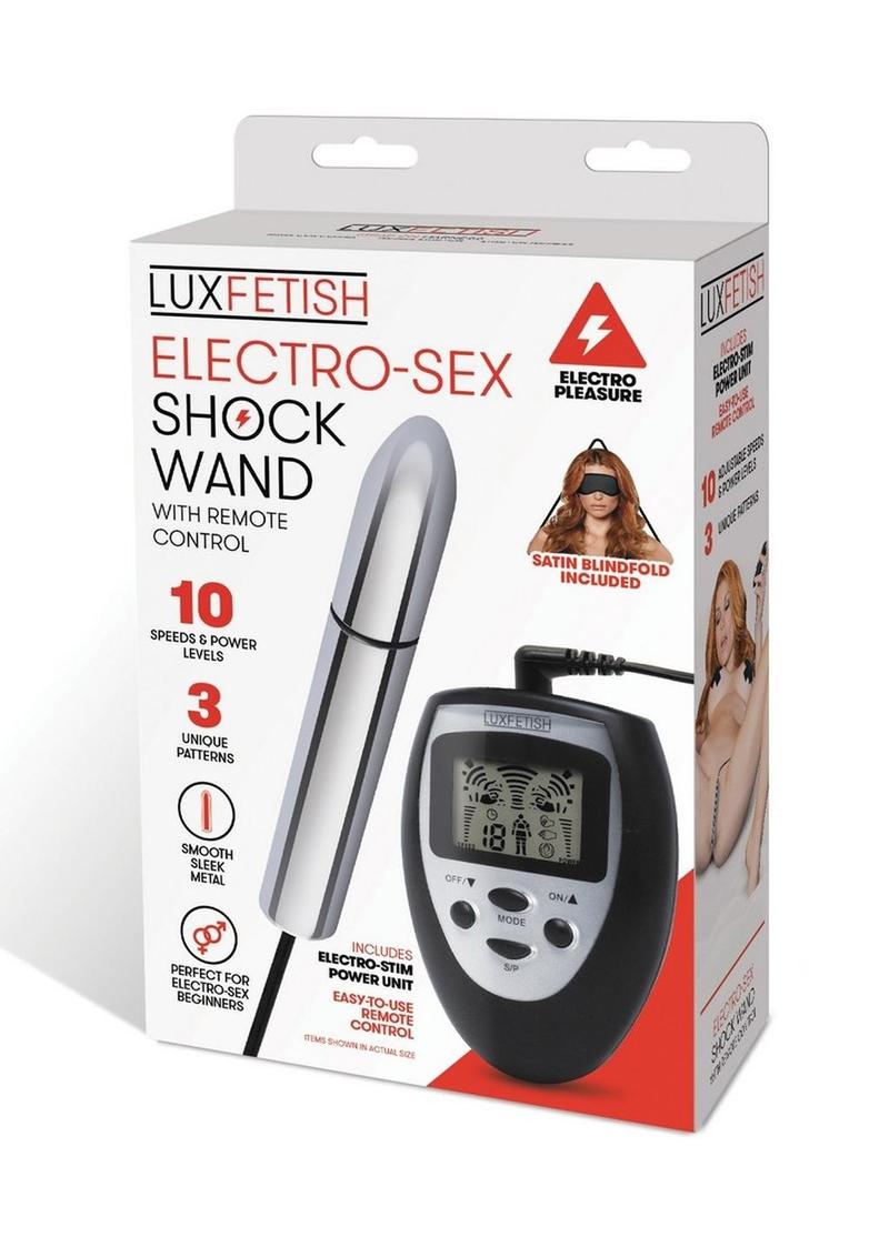 Lux Fetish Electro Sex Shock Wand with Remote Control