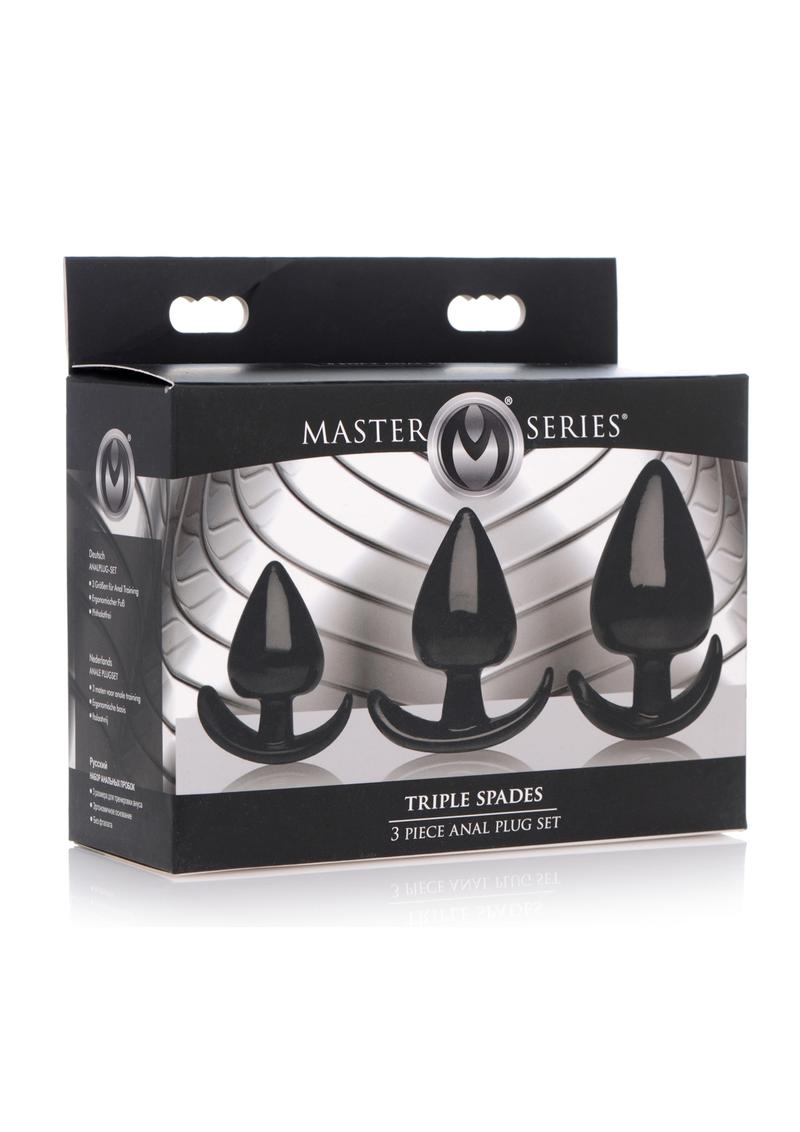 Master Series Triple Spades 3 Piece Anal Plug The Toy Box Master Series Triple Spades 3 Piece Anal Plug The Toy Box
