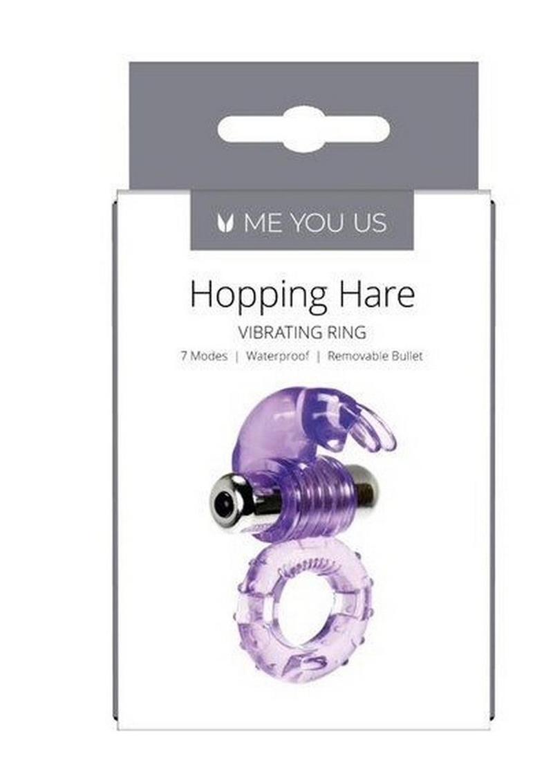 ME YOU US Hopping Hare Vibrating Cock Ring - Purple