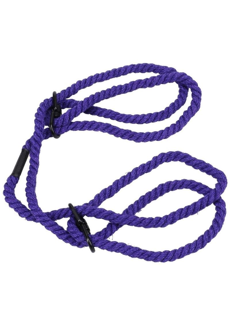 Merci Restrain 6mm Hemp Wrist Or Ankle Cuffs - Purple