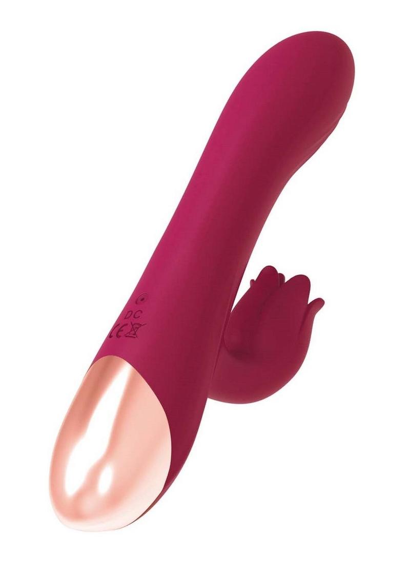 Mystique Venus Rechargeable Silicone Vibrator - Eggplant Purple/Purple