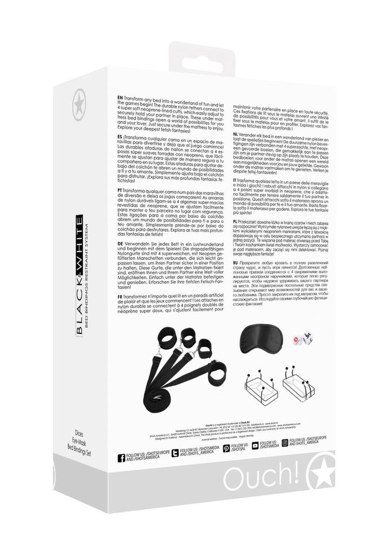 Ouch! Bed Bindings Restraint System - Black