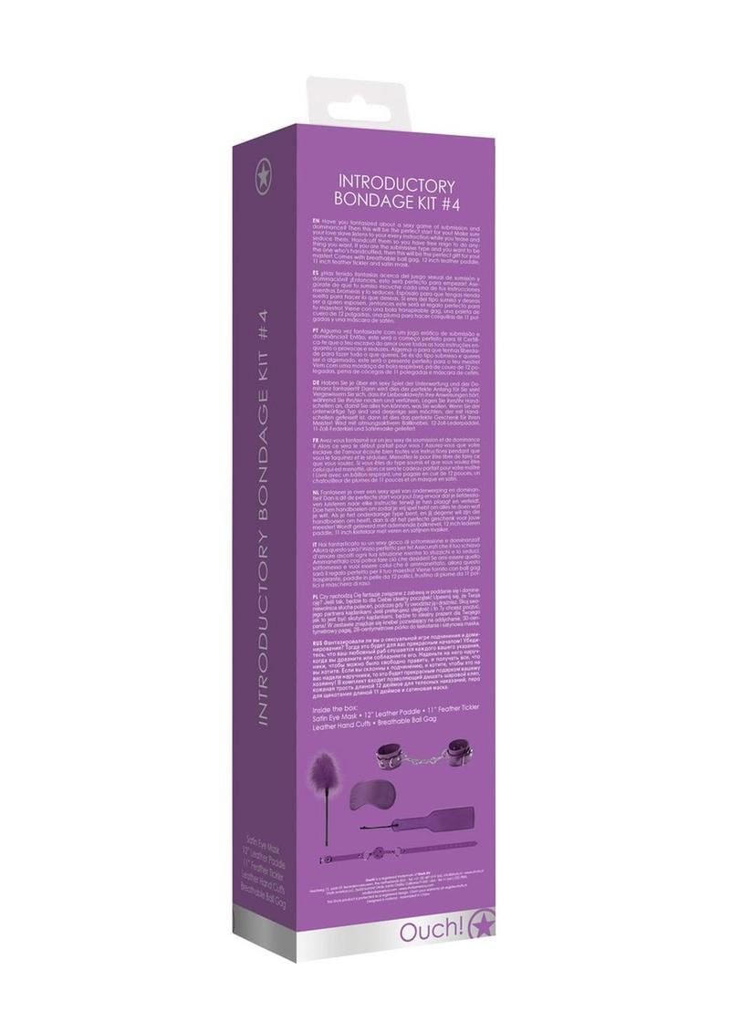 Ouch! Kits Introductory Bondage Kit #4 - Purple - 5 Piece Kit