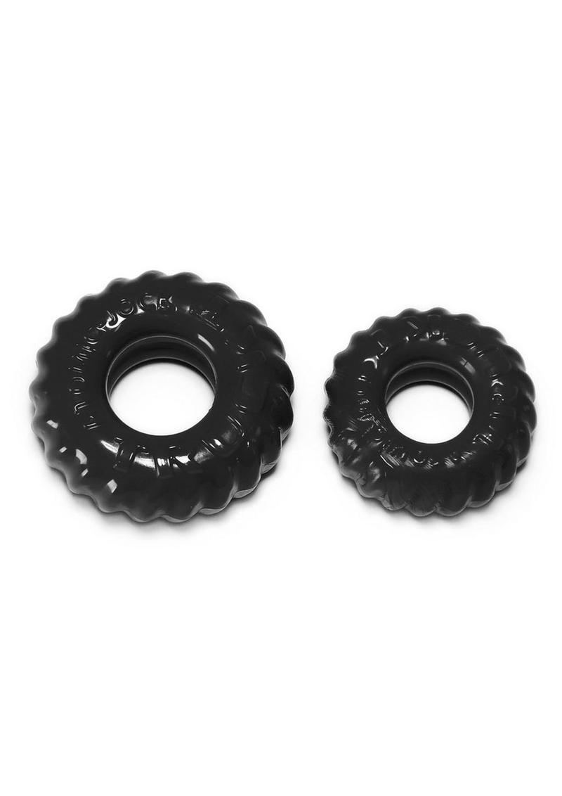 Oxballs Truckt Cock Ring - Black - 2 Pack