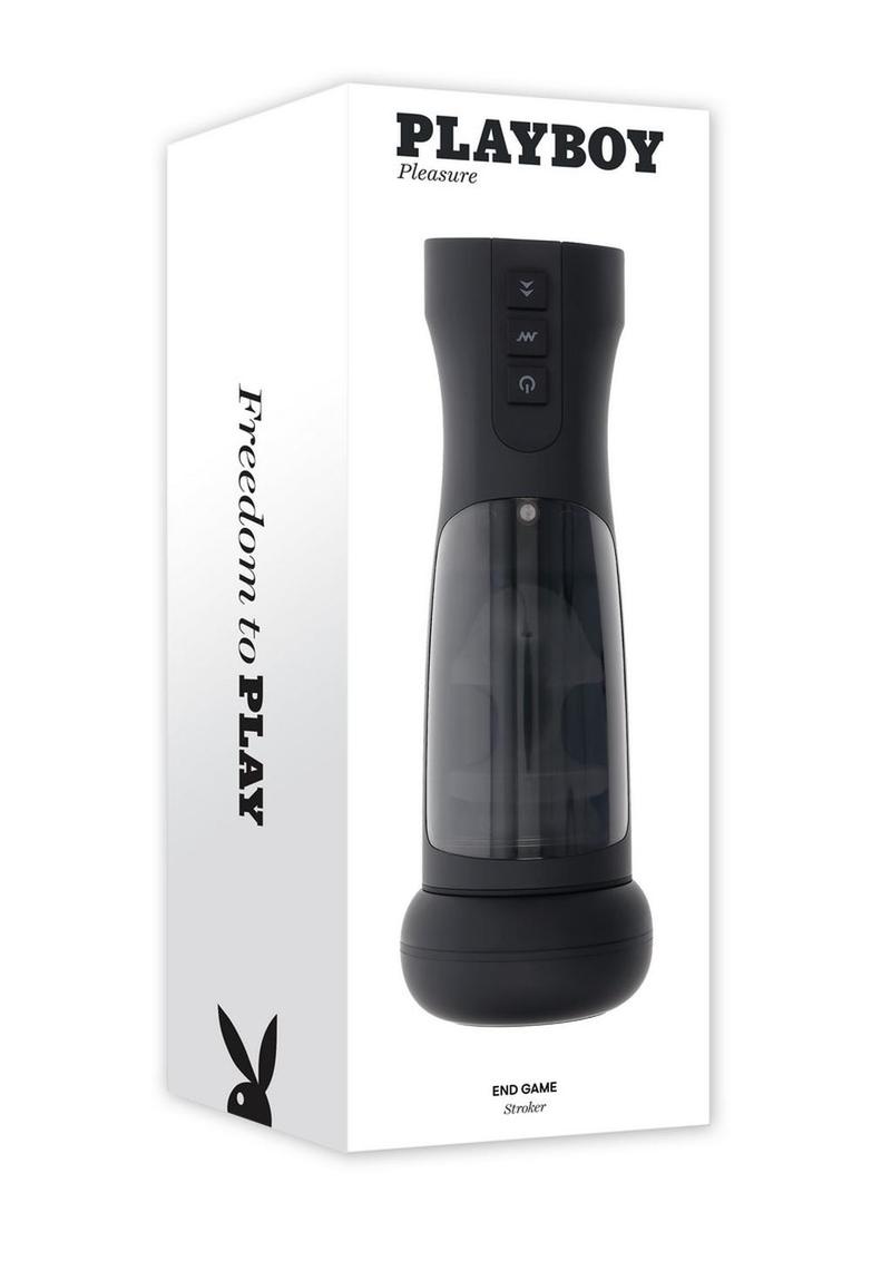 Playboy End Game Rechargeable Warming Stroker with UV Stand