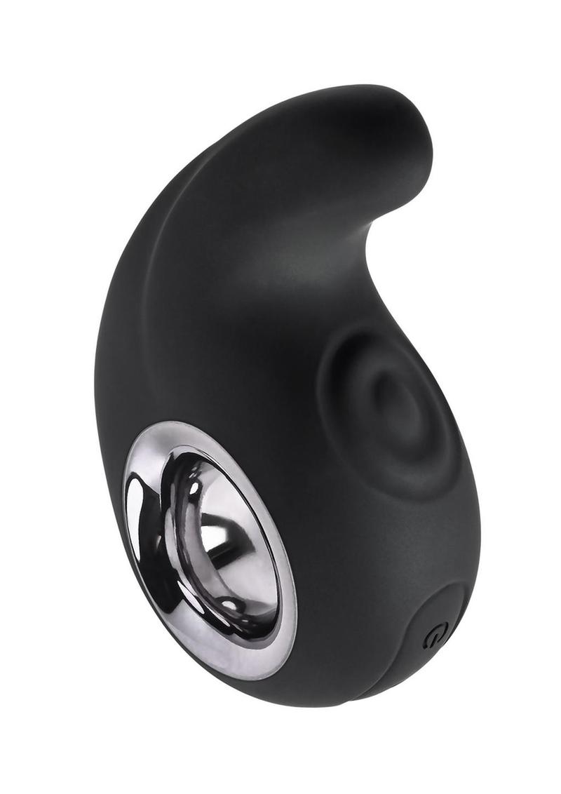 Playboy Ring My Bell Rechargeable Silicone Vibrating Tip - Black