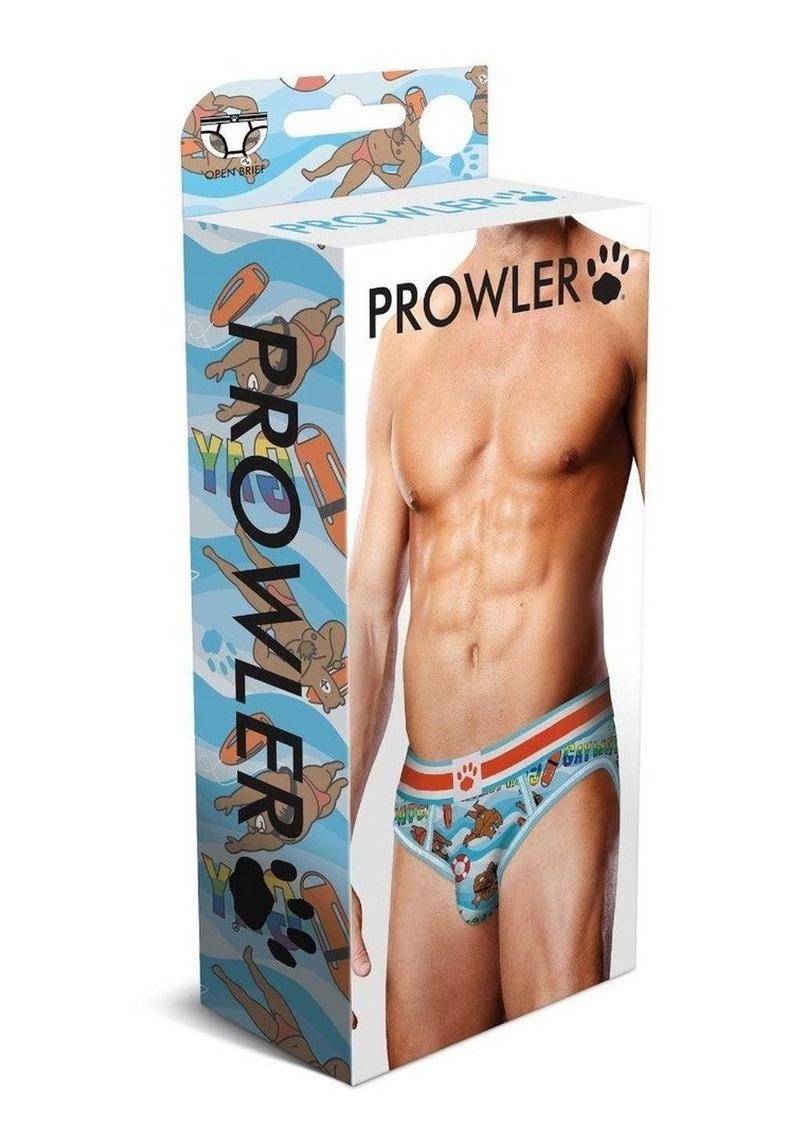 Prowler Gaywatch Bears Open Brief - Blue/Orange - XXLarge