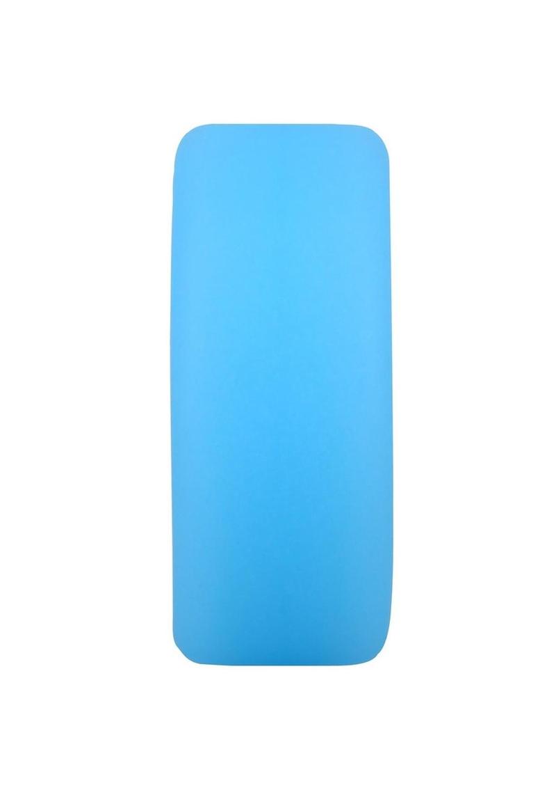 Rock Solid The Big O Glow In The Dark Silicone Cock Ring - Blue/Glow In The Dark