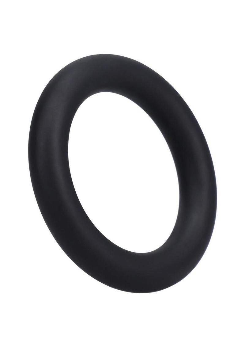 Rock Solid The Silicone Gasket Cock Ring - Black - Large