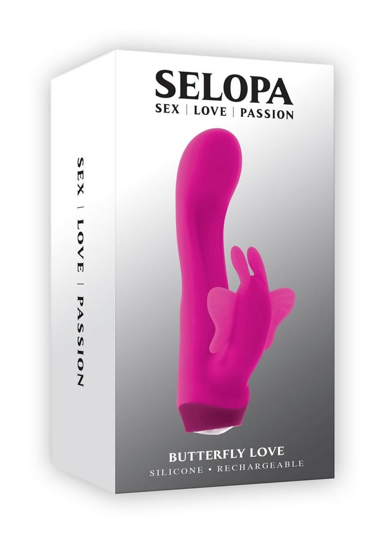 Selopa Butterfly Love Rechargeable Silicone Dual Vibrator  The Toy Box