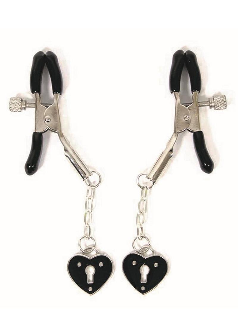 Sexy AF Nipple Clamps Hearts The Toy Box Sexy AF Nipple Clamps Hearts The Toy Box