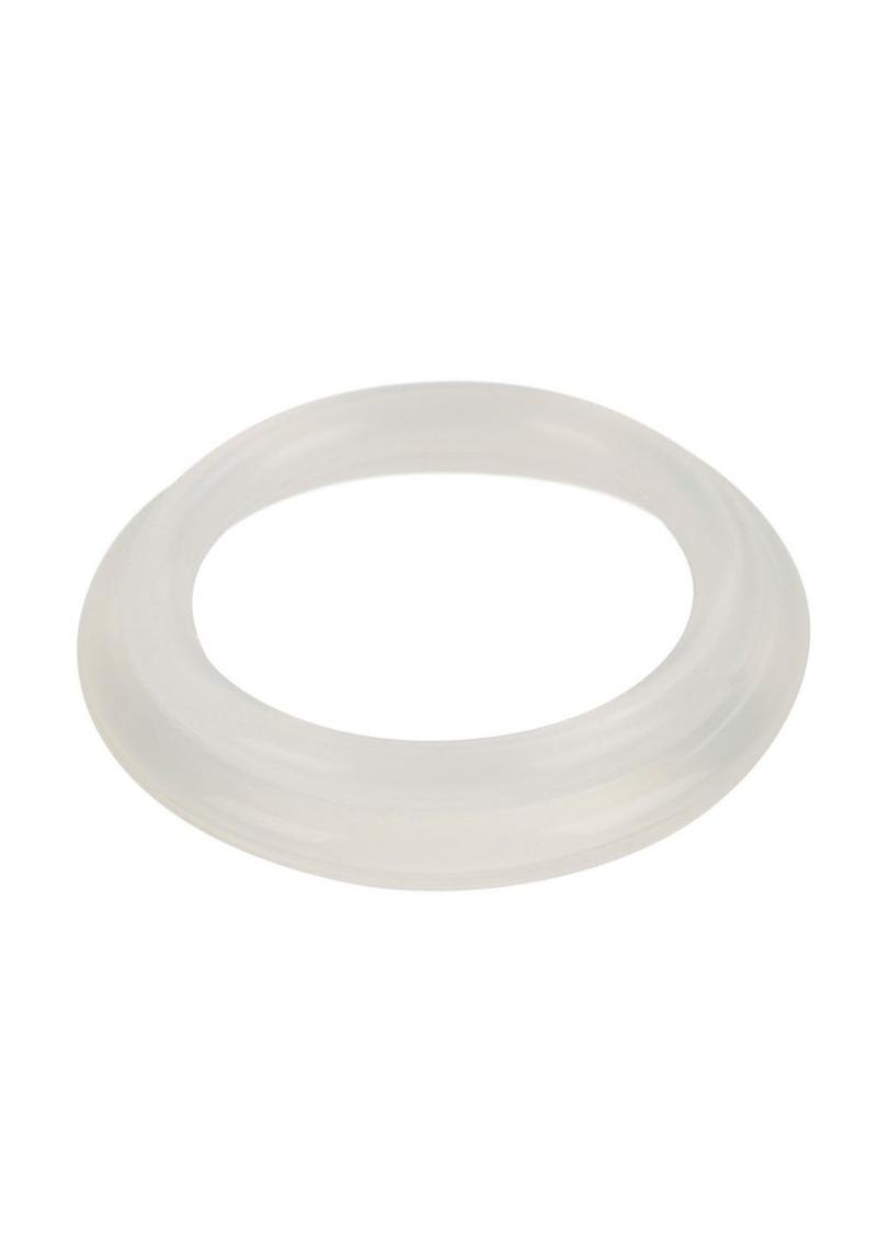 Silicone Rings Cock Rings - Clear - 2 Per Set