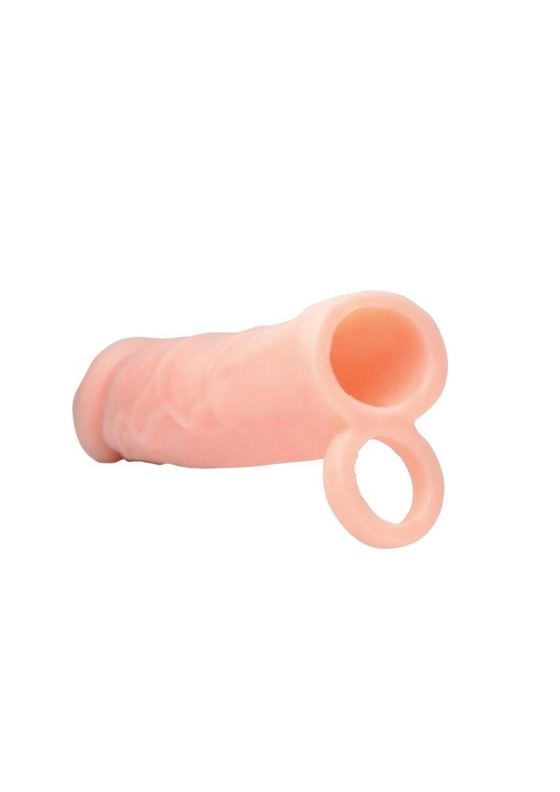 Size Matters Penis Extender Sleeve Silicone - Flesh/Vanilla - 2in
