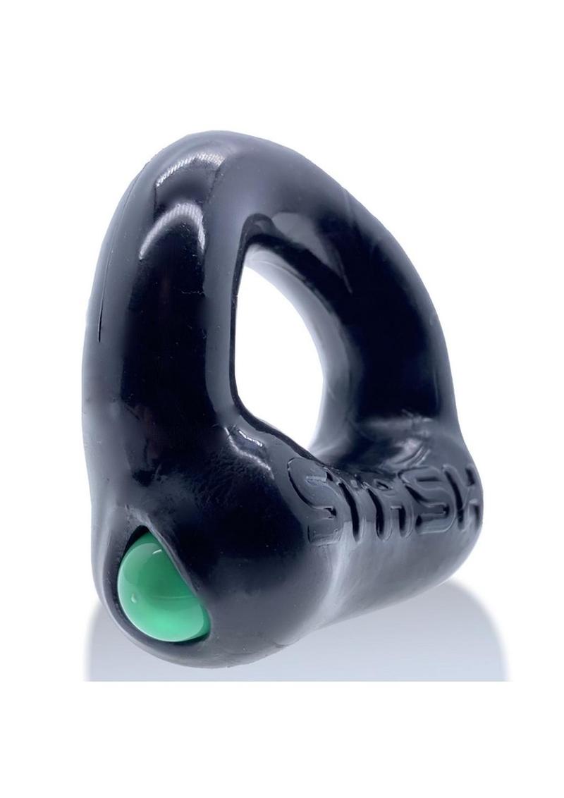 Stash Cock Ring with Aluminum Capsule Insert - Black