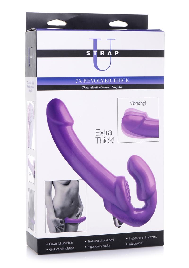 Strap U 7x Revolver Thick Vibrating Strapless Strap-On Dildo The Toy Box Strap U 7x Revolver Thick Vibrating Strapless Strap-On Dildo The Toy Box