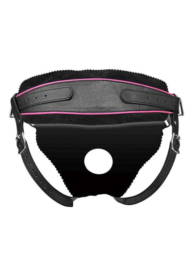 Strap U Flamingo Low Rise Strap-On - Black/Pink
