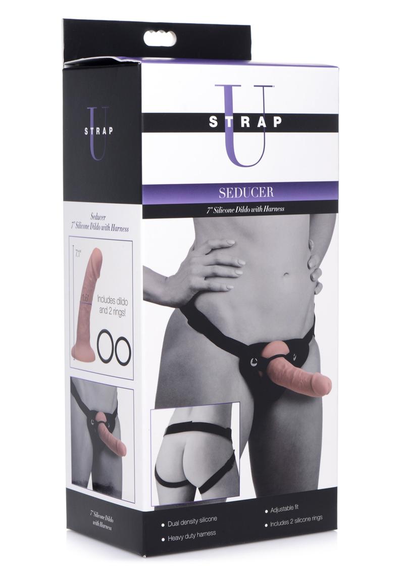 Strap-U Seducer Silicone Dildo with Harness