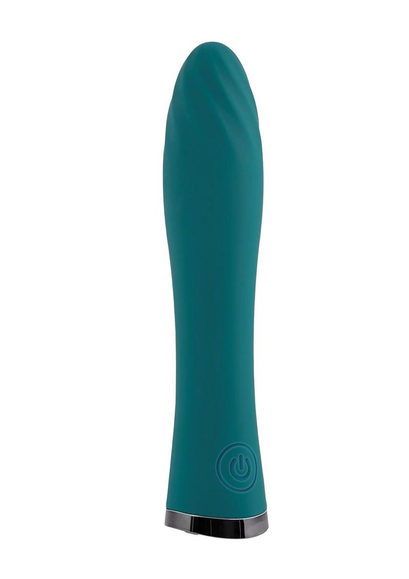 Ultra Wave Rechargeable Silicone Vibrator - Teal