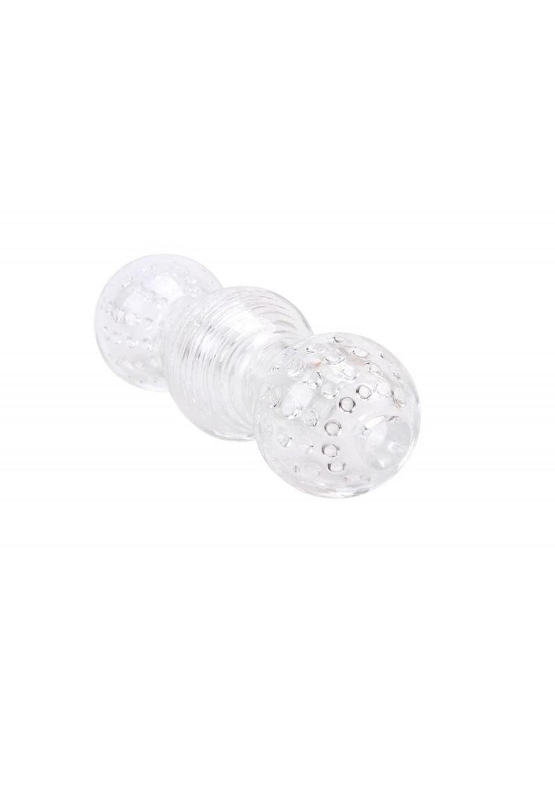 Wet Dreams Crystal Voyeur Series Big Balls Stroker Sleeve Masturbator - Clear