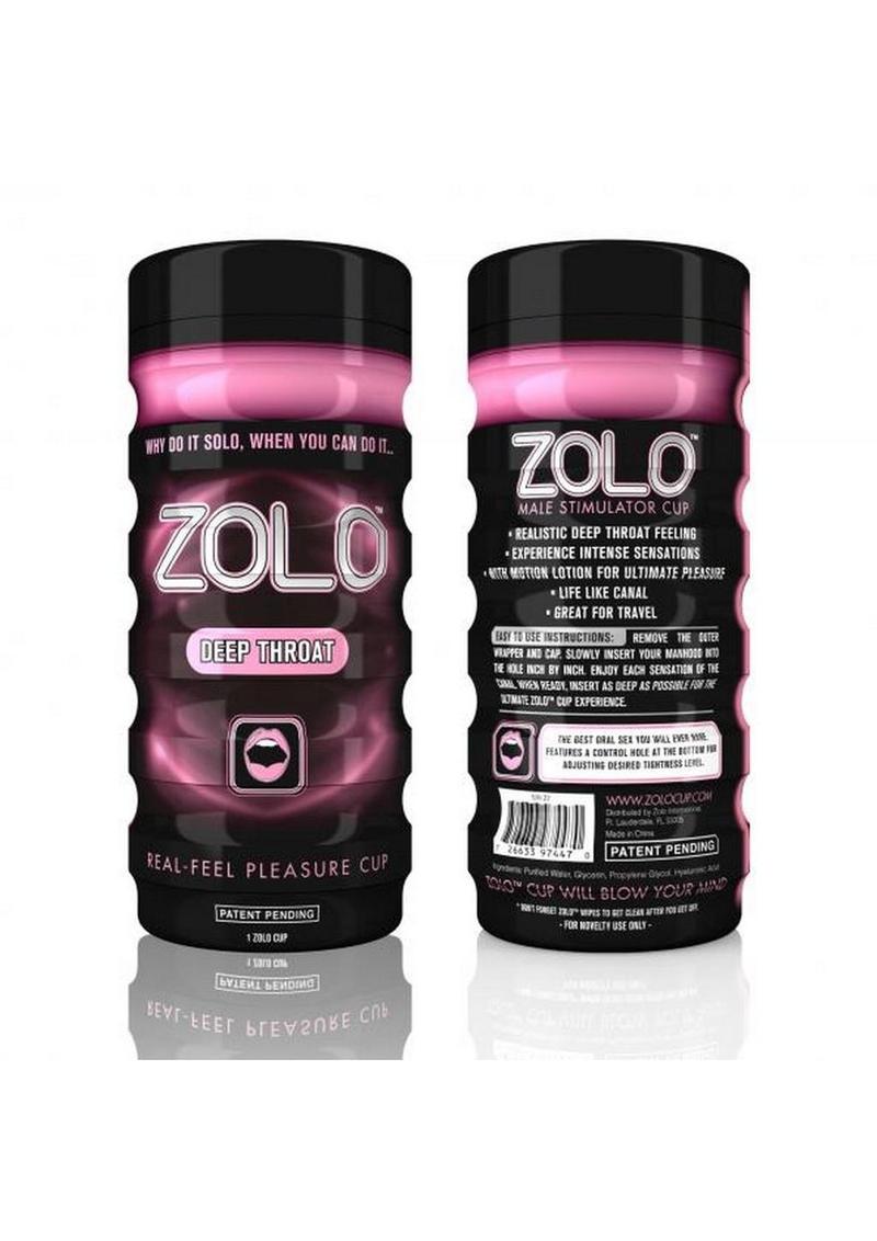 ZOLO Deep Throat Cup Masturbator - Pink