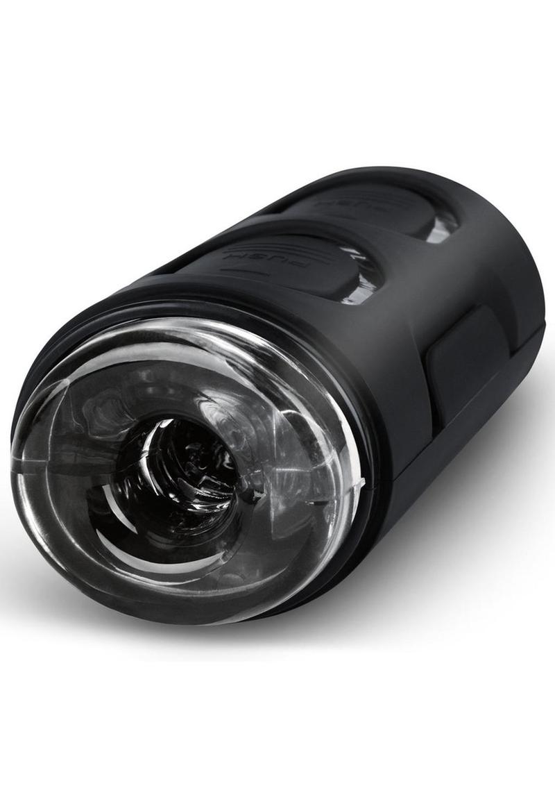 ZOLO Strökemeister Squeezable Masturbator - Black/Clear