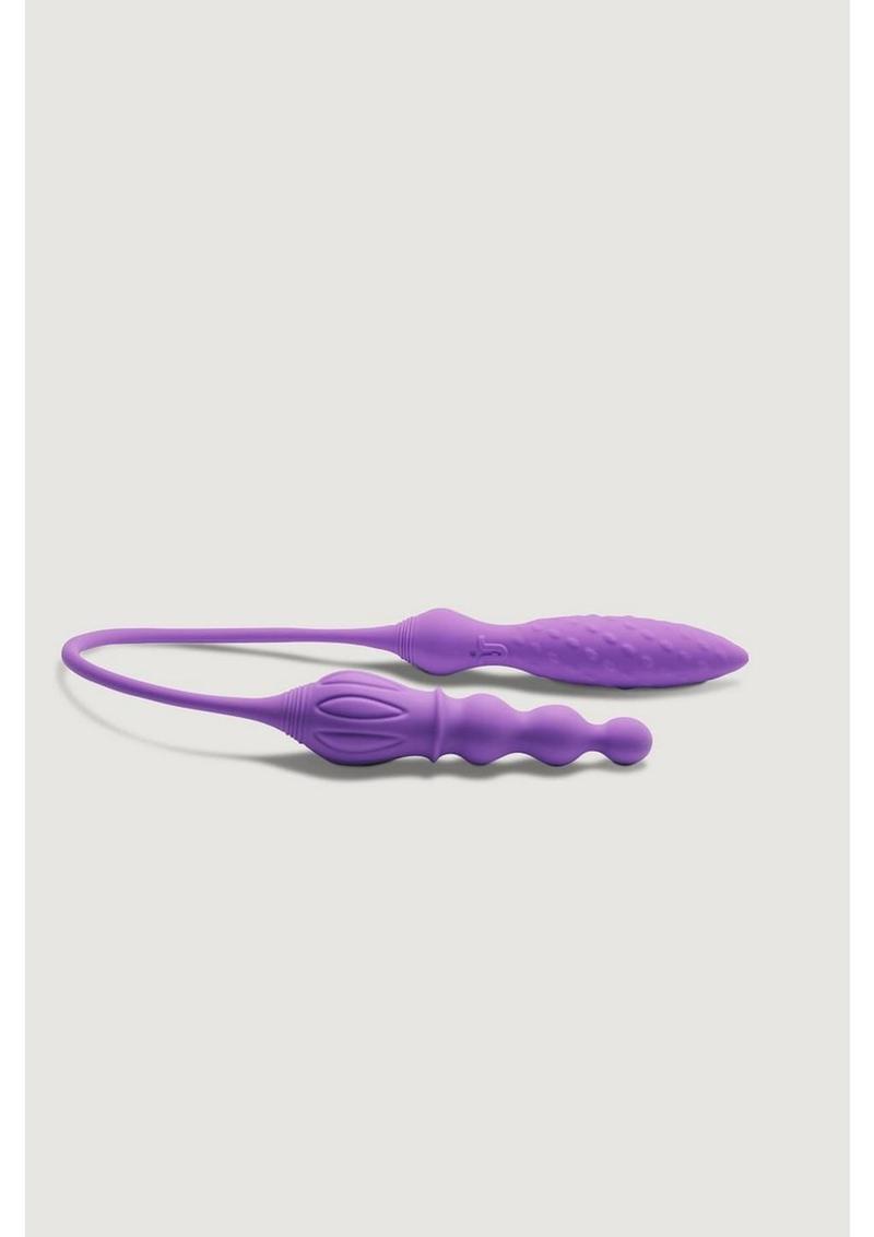 2x Rechargeable Silicone Double Vibrator with Remote Control