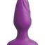 3Some Wall Banger Silicone Rechargeable Remote Control Anal Plug - Purple