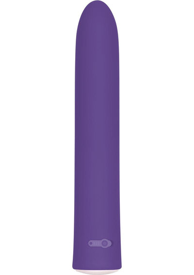 7 Function Rechargeable Slim Vibrator - Purple