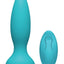 A-Play Adventurous Anal Plug with Remote Control - Teal