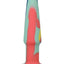 A-Play Groovy Silicone Anal Plug - Orange/Teal - 4in