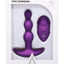 A-Play Shaker Rechargeable Silicone Beaded Anal Plug with Remote Control - Purple