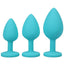 A-Play Silicone Anal Trainer - Teal - Set