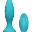 A-Play Vibe Beginner Anal Plug with Remote Control - Teal