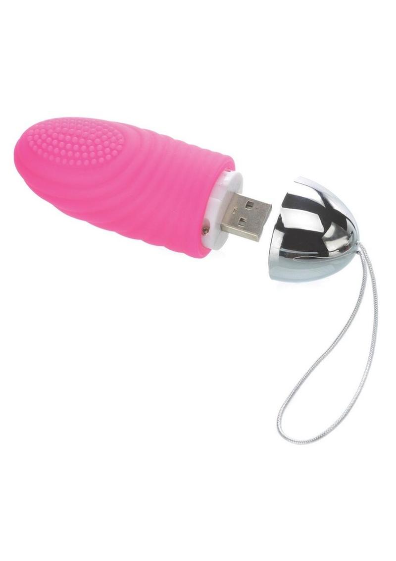 Adam and Eve Turn Me On Rechargeable Silicone Love Bullet with Remote Control - Pink