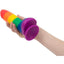 Addiction Toy Collection Justin Silicone Dildo with Balls - Multicolor - 8in