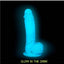 Addiction Toy Collection Luke Silicone Glow In The Dark Dildo with Balls