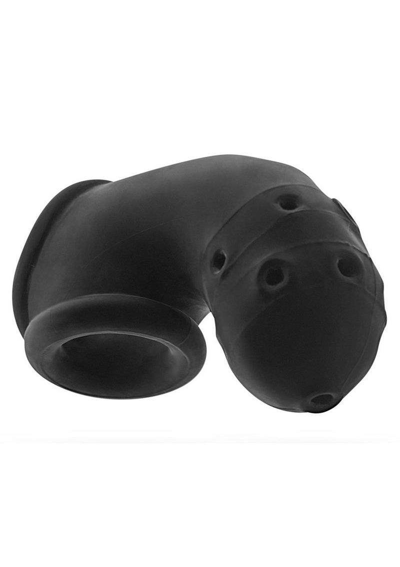 Airlock Air-Lite Vented Silicone Chastity - Black/Black Ice