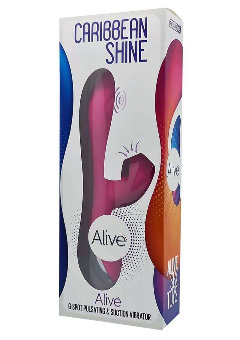 Alive Caribbean Shine Rechargeable Silicone Rabbit Vibrator