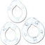 All American Triple Rings Silicone Cock Ring - Clear