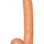 All American Ultra Whoppers Straight Dildo - Flesh/Vanilla - 11in