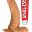 All American Whoppers Curve Dildo with Balls - Flesh/Vanilla - 6.5in