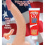 All American Whoppers Curve Dildo with Balls - Flesh/Vanilla - 8in